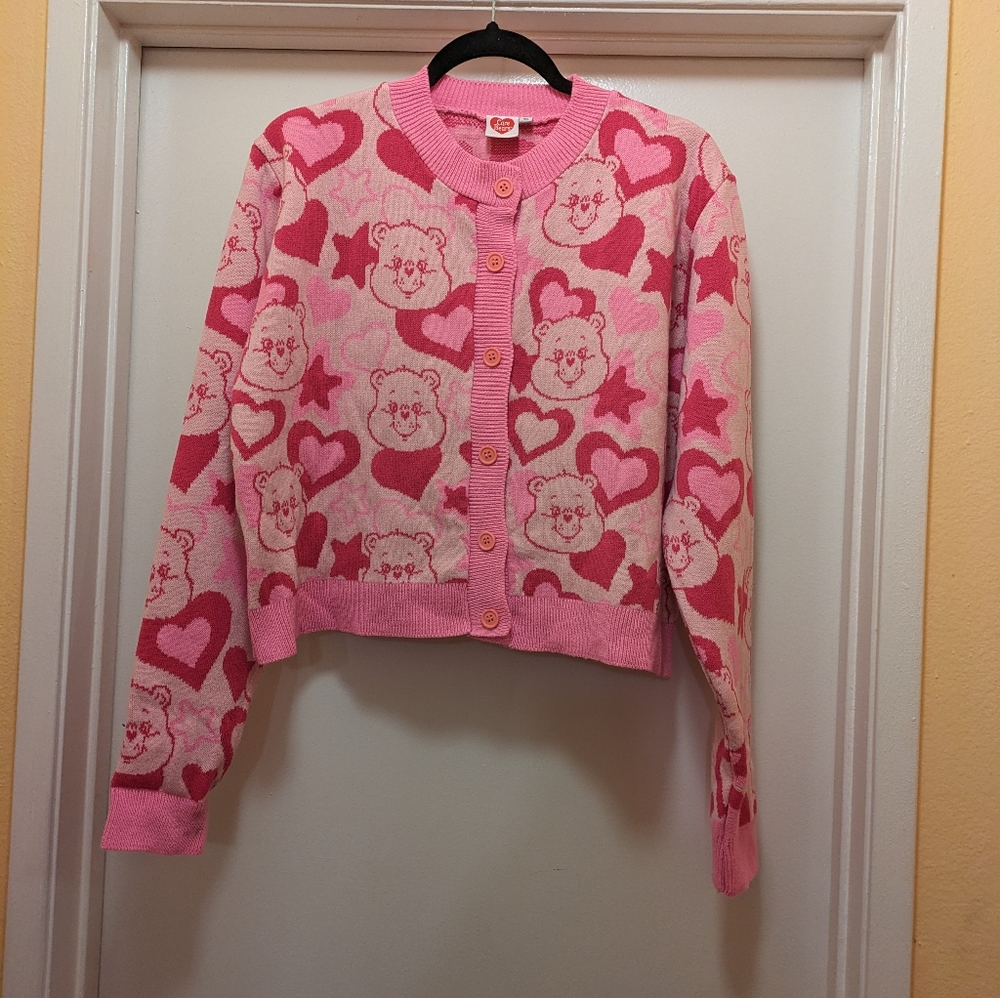 Care Bears Sweater crop pink sz 2xl - Picture 5 of 9